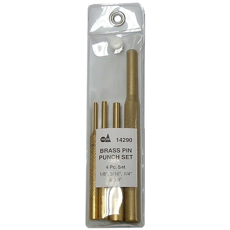SG TOOL AID 4 Piece Brass Pin Punch Set 14290